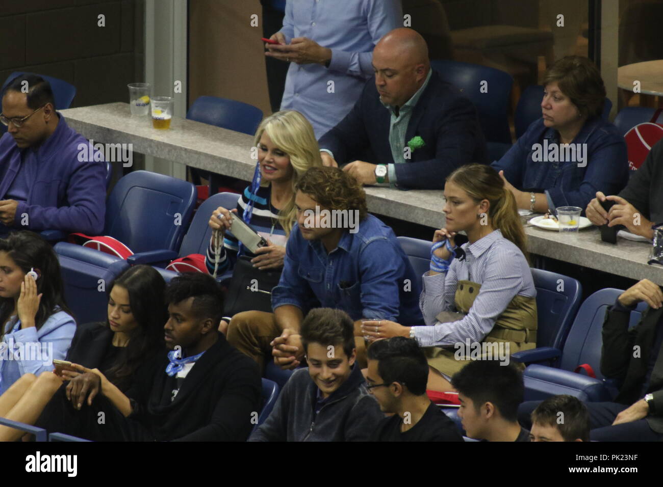 Christie Brinkley son Jack Cook Nina Agdal US Open Tennis 9-9-2018