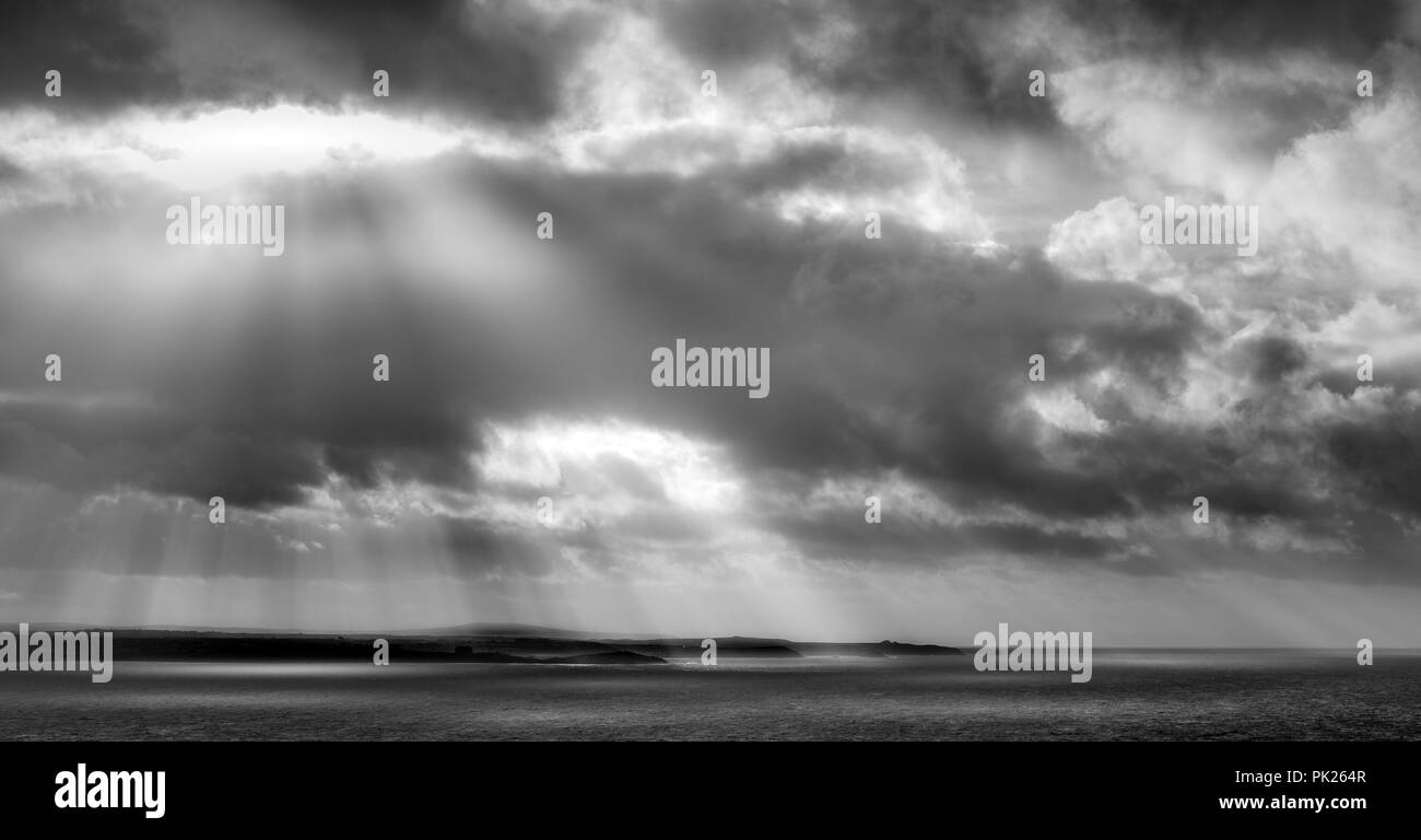 Tranquility dramatic sky Black and White Stock Photos & Images - Alamy