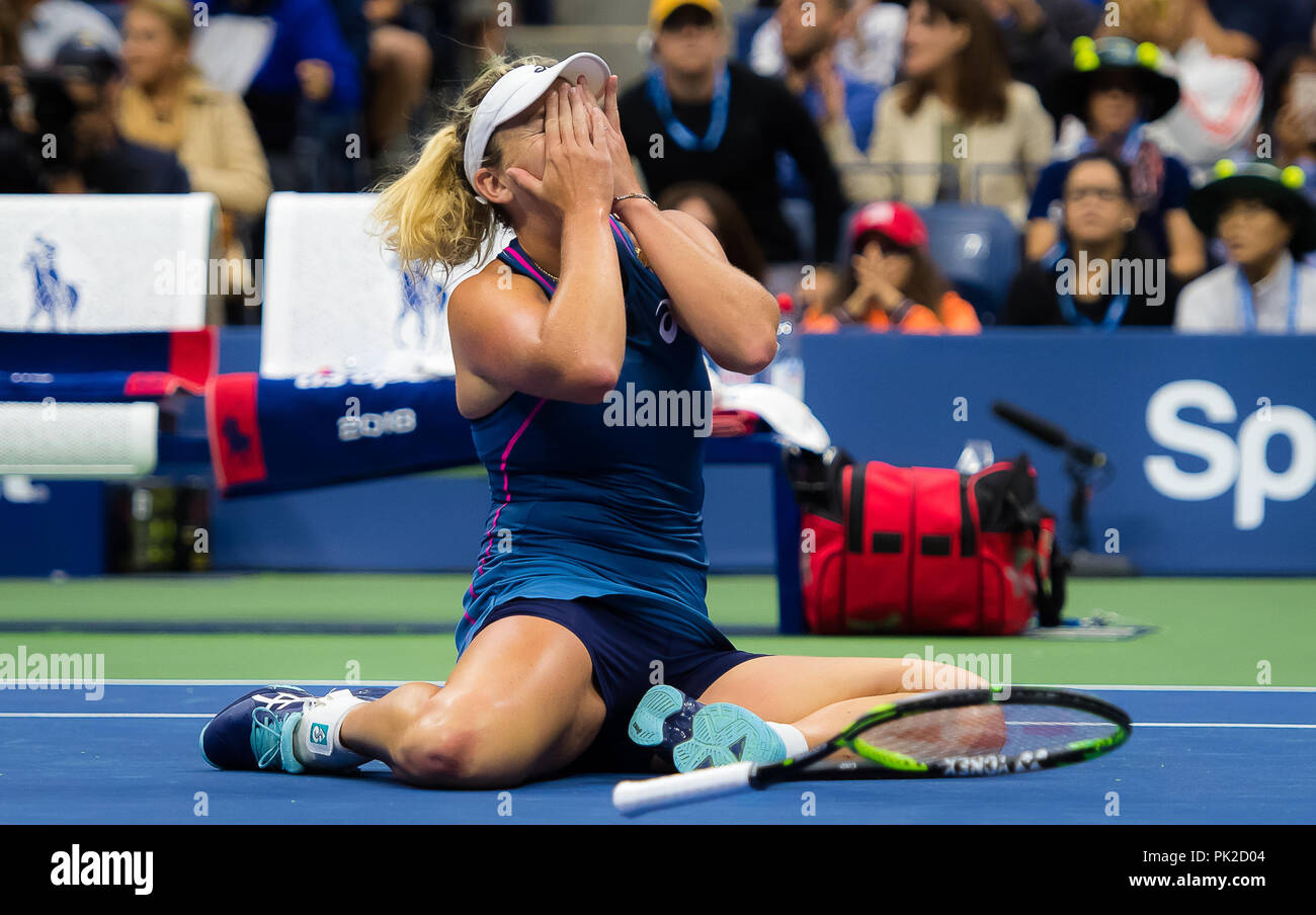September 9, 2018 Coco Vandeweghe of the United States celebrates
