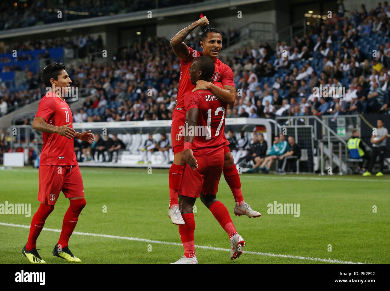 firo: 09.09.2018 football, football, national team, Germany, friendly match, GER, Germany - Peru 2: 1 jubilation Peru with ADVINCULA and RUIDIAZ, links | usage worldwide Stock Photo