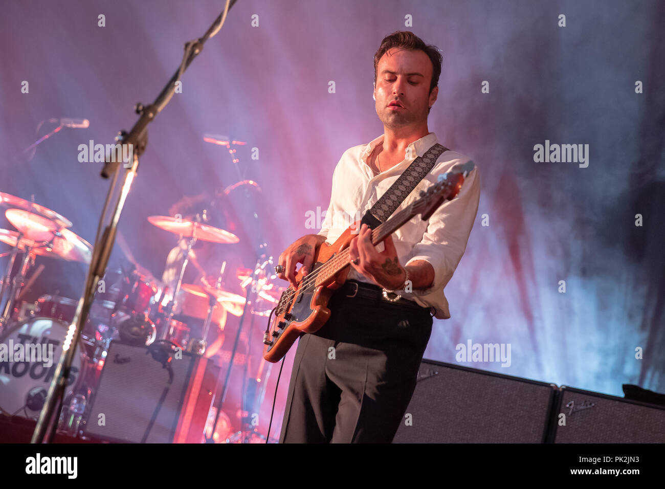 Bexhill-On-Sea, England.10th September  2018,  The Kooks, performing at the  De La Warr Pavilion, The band currently consists of Luke Pritchard, Hugh Harris, Alexis Nunez, and Peter Denton, England.© Jason Richardson / Alamy Live News Stock Photo