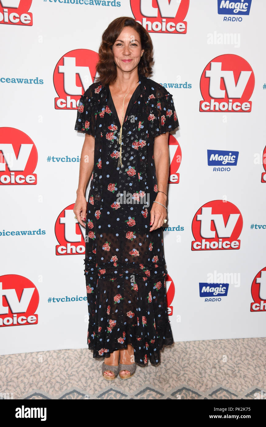 LONDON, UK. September 10, 2018: Julia Bradbury at the TV Choice Awards 2018 at the Dorchester Hotel, London. Picture: Steve Vas/Featureflash Credit: Sarah Stewart/Alamy Live News Stock Photo