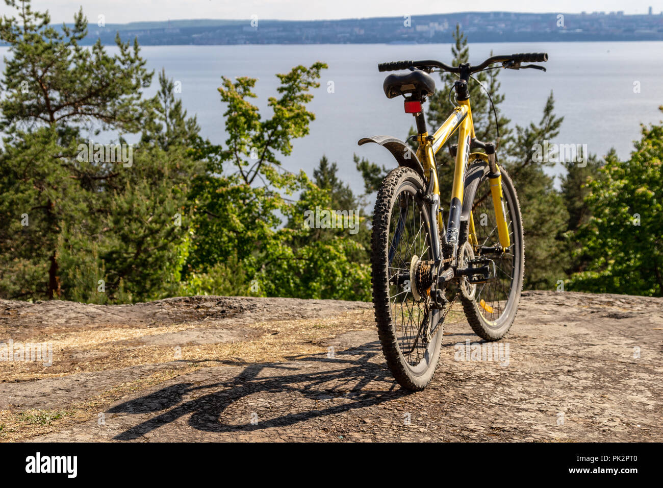 Beautiful closeup blue bicycle hi-res stock photography and images - Alamy
