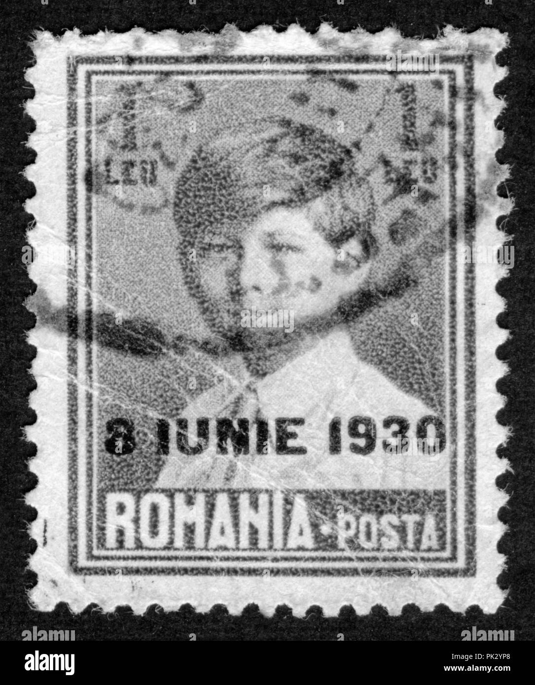 Stamp print in Romania Stock Photo Alamy