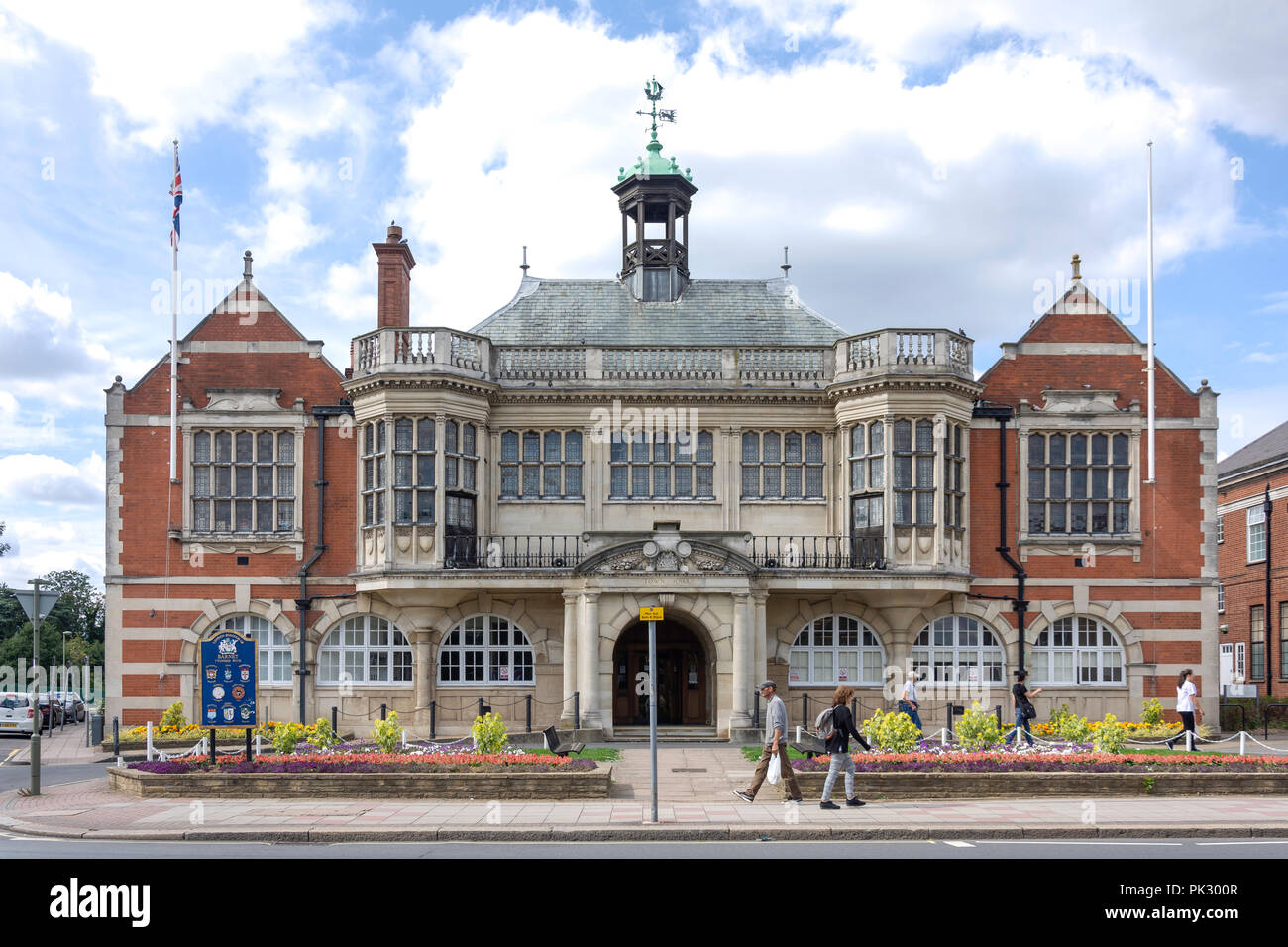 Hendon Town Hall, The Burroughs, Hendon, London Borough of Barnet, Greater London, England, United Kingdom Stock Photo