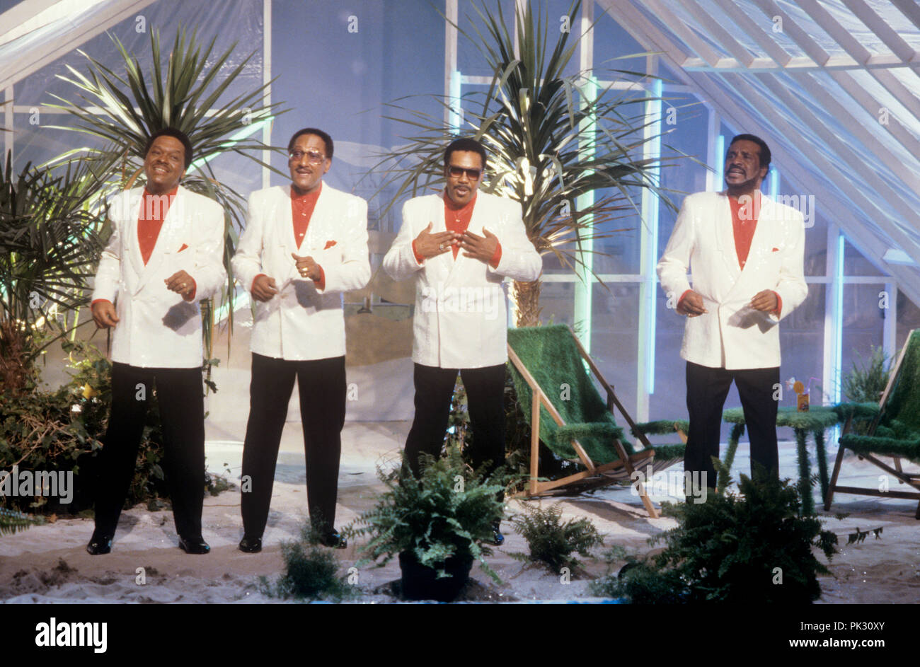 The Four Tops on 01.03.1989 in München / Munich. | usage worldwide Stock Photo