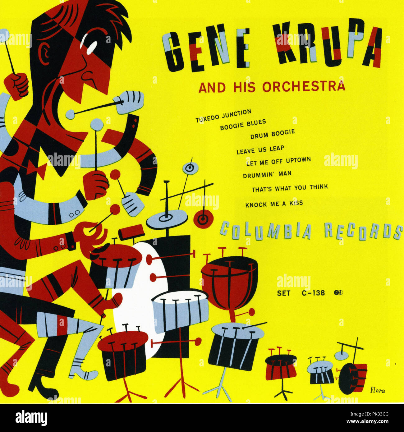 vintage vinyl record album - Gene Krupa and His Orchestra Stock Photo