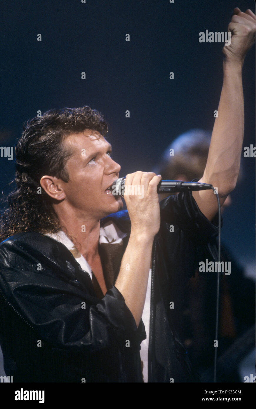 Iva Davies (Icehouse) on 31.05.1986 in München / Munich. usage