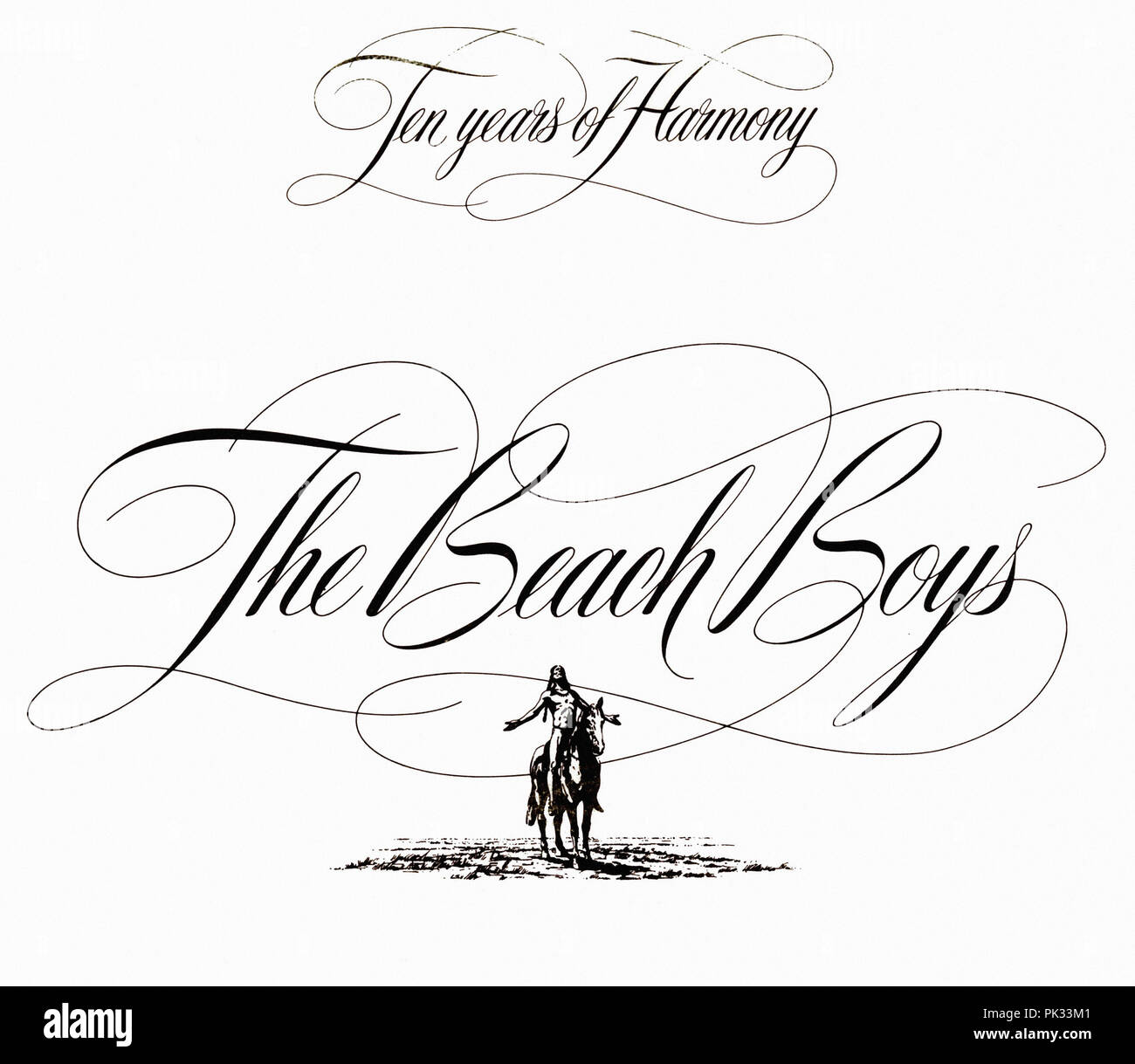 vintage vinyl record album - Ten Years of Harmony - The Beach Boys