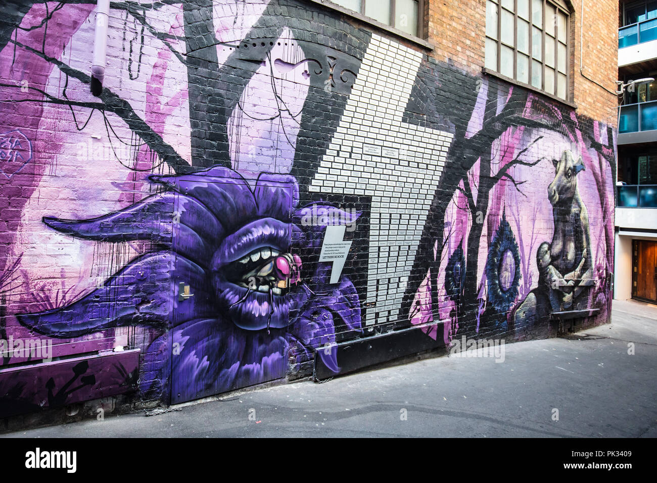 Melbourne Urban Street Art Stock Photo Alamy