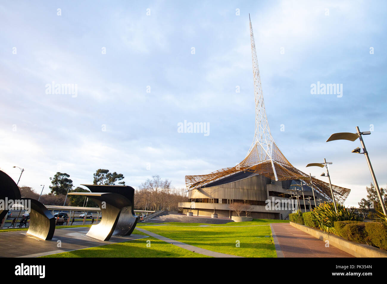 Melbourne Arts Centre Stock Photo Alamy