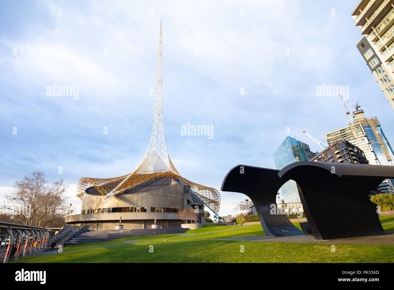 Melbourne Arts Centre Stock Photo Alamy