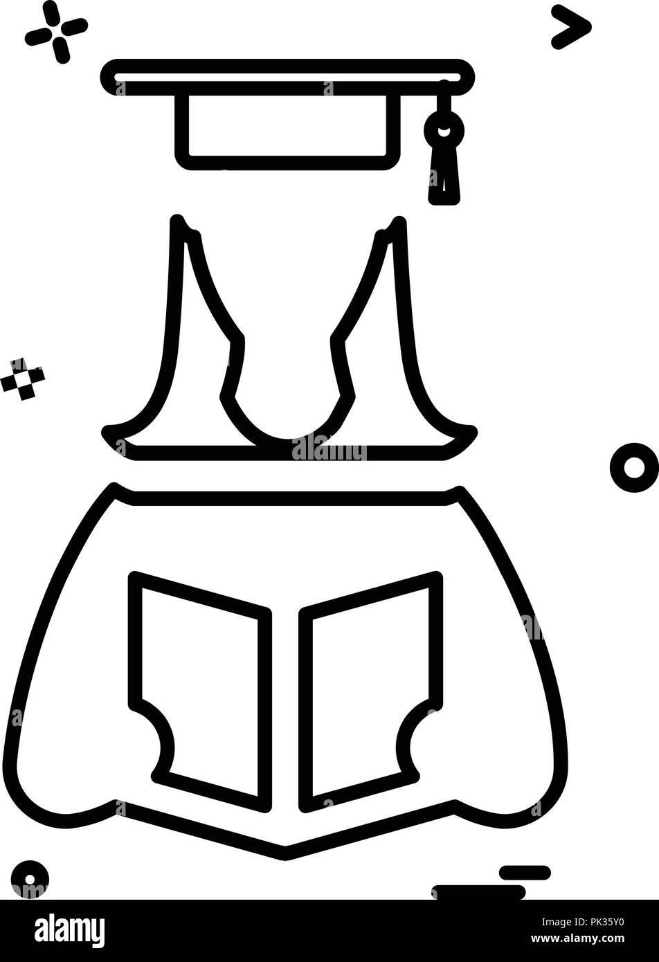 Convocation icon design vector Stock Vector Image & Art - Alamy