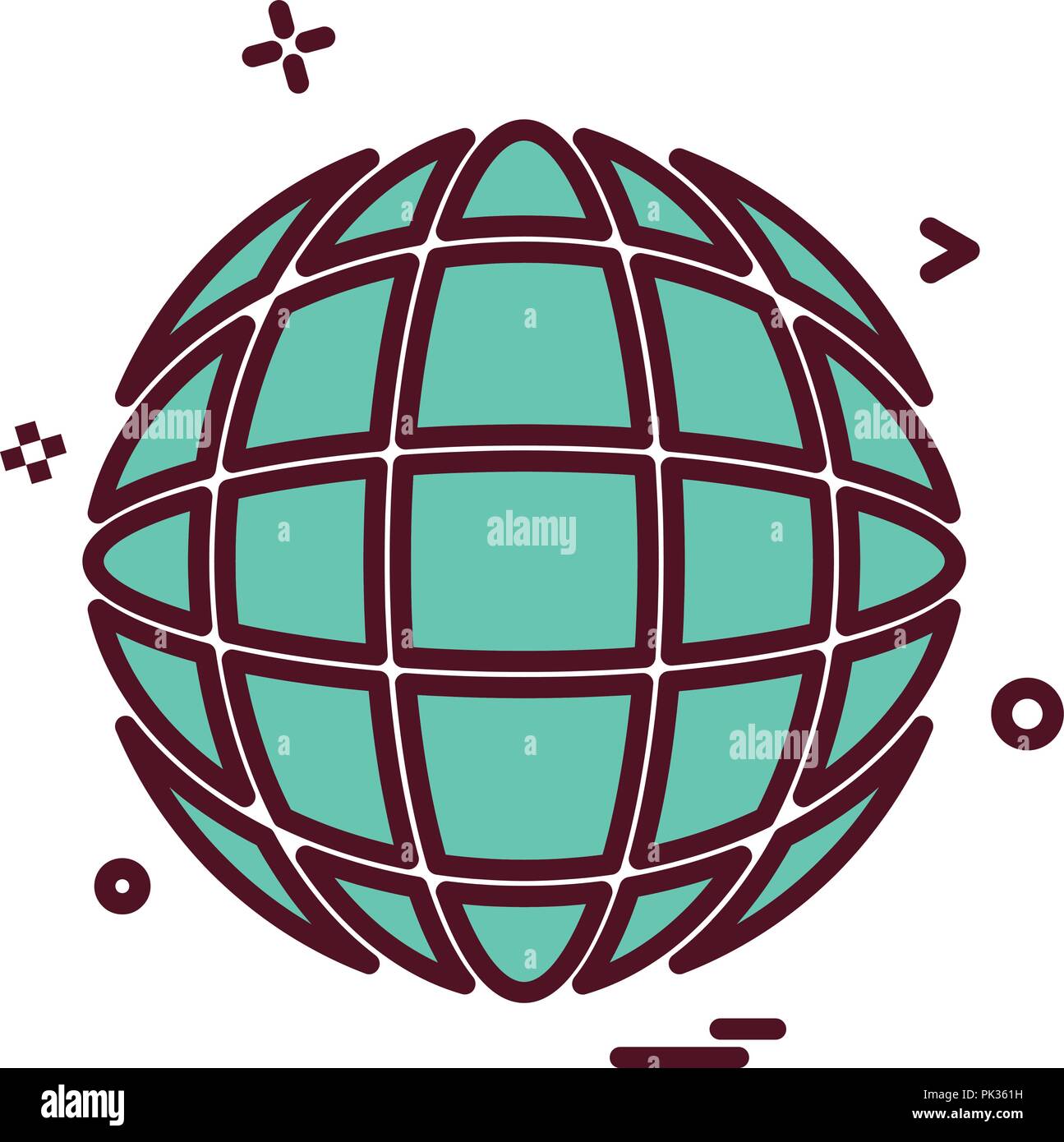 Globe icon design vector Stock Vector Image & Art - Alamy