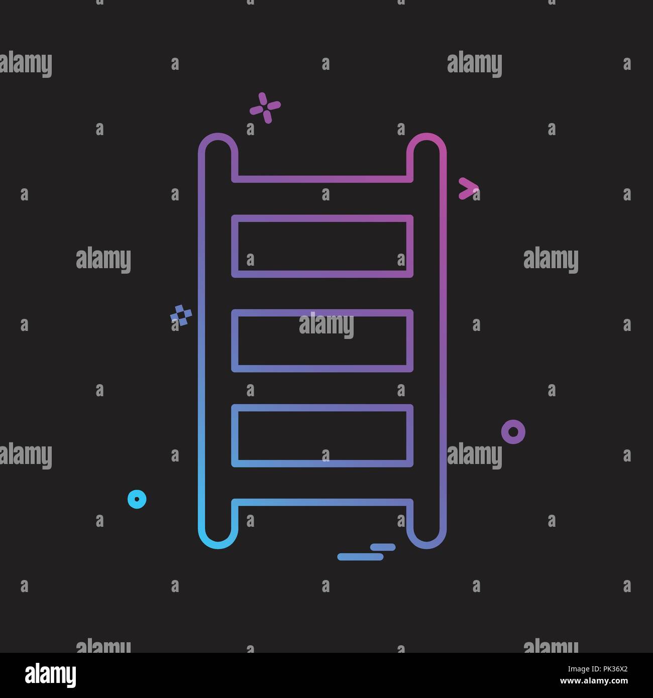 Ladder icon design vector Stock Vector Image & Art - Alamy