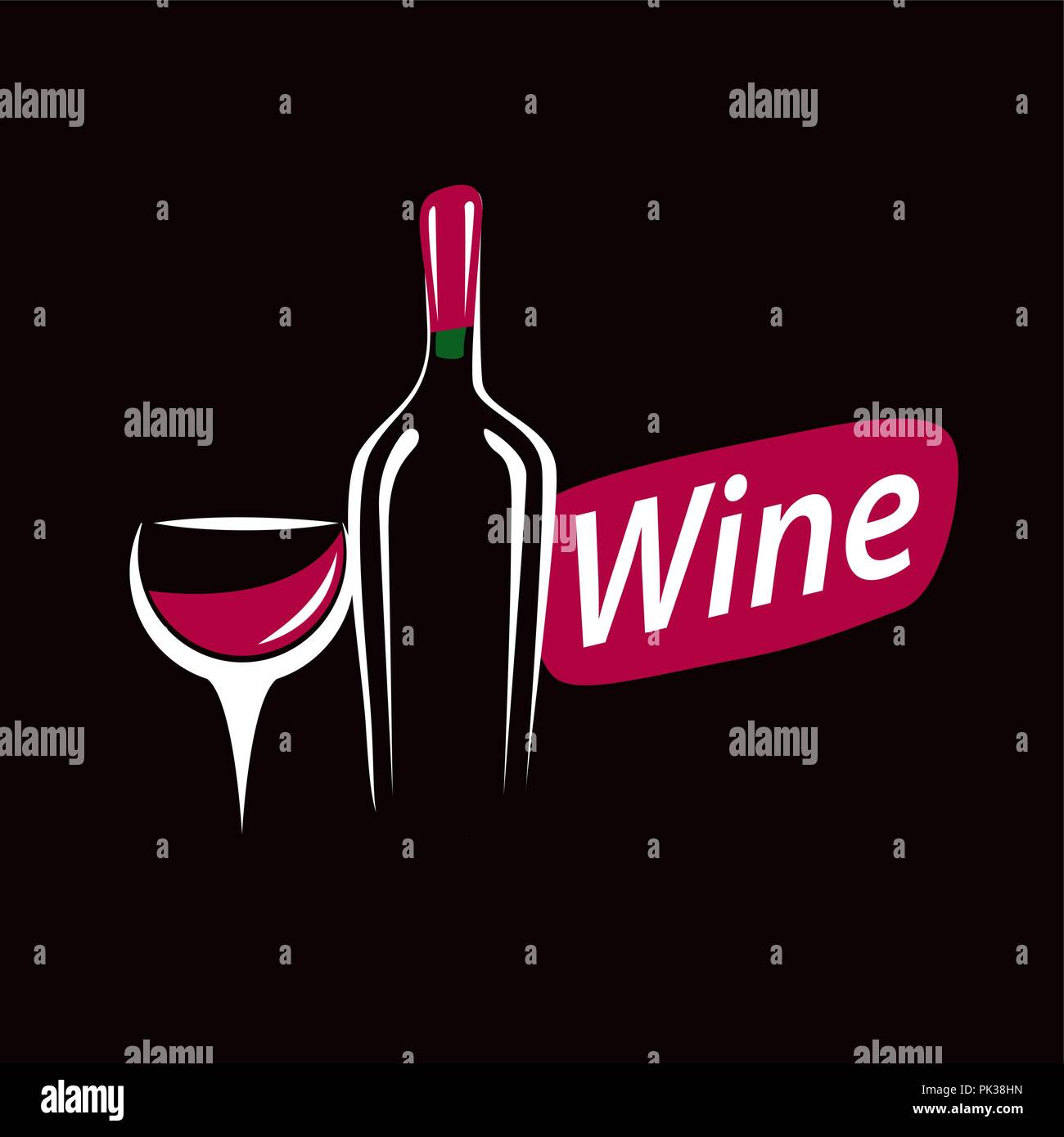 vector logo wine Stock Vector Image & Art - Alamy