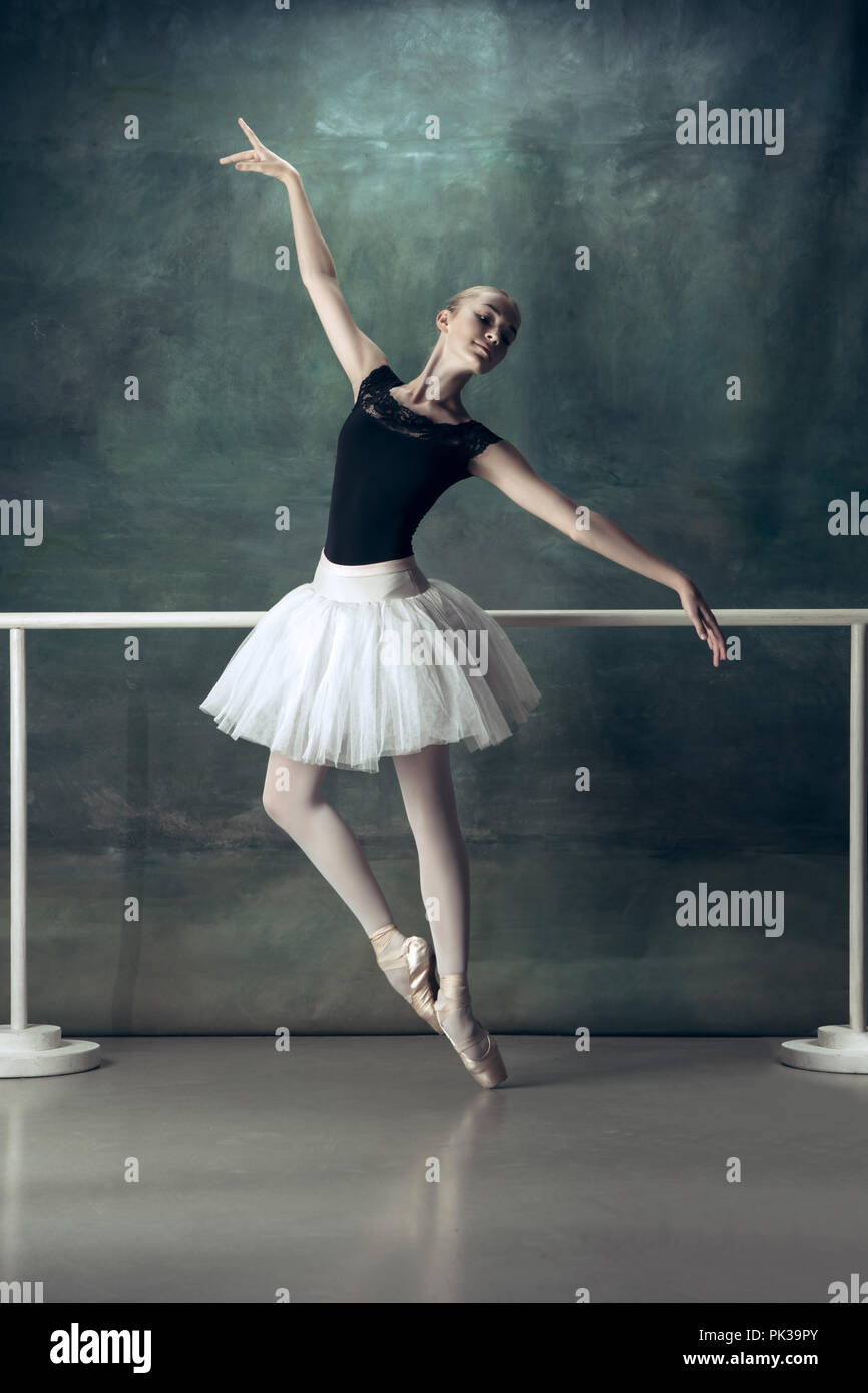 Illustration of a ballerina in a classical ballet pose Stock Photo - Alamy