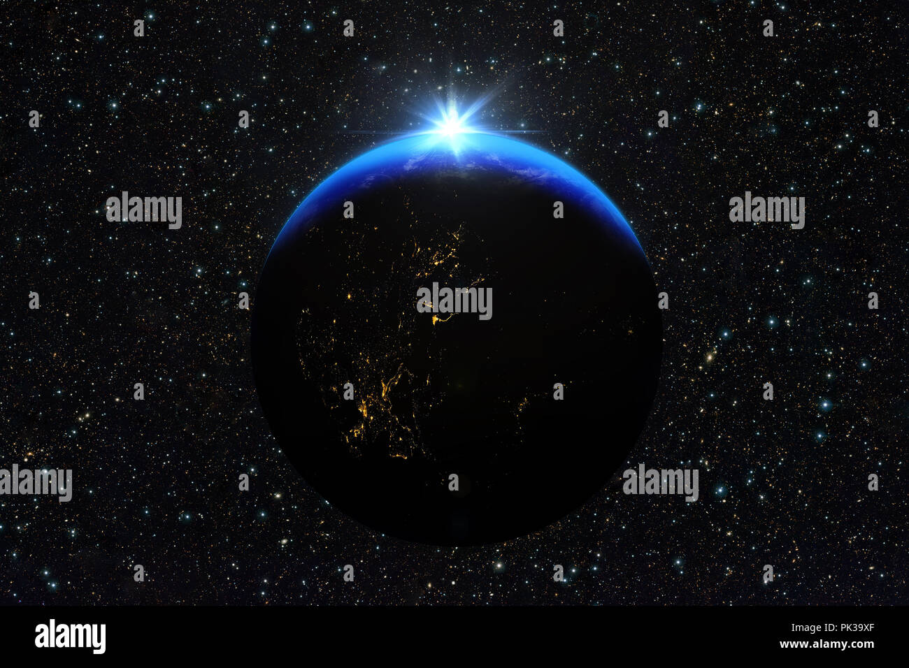 Nasa view earth from moon hi-res stock photography and images - Alamy