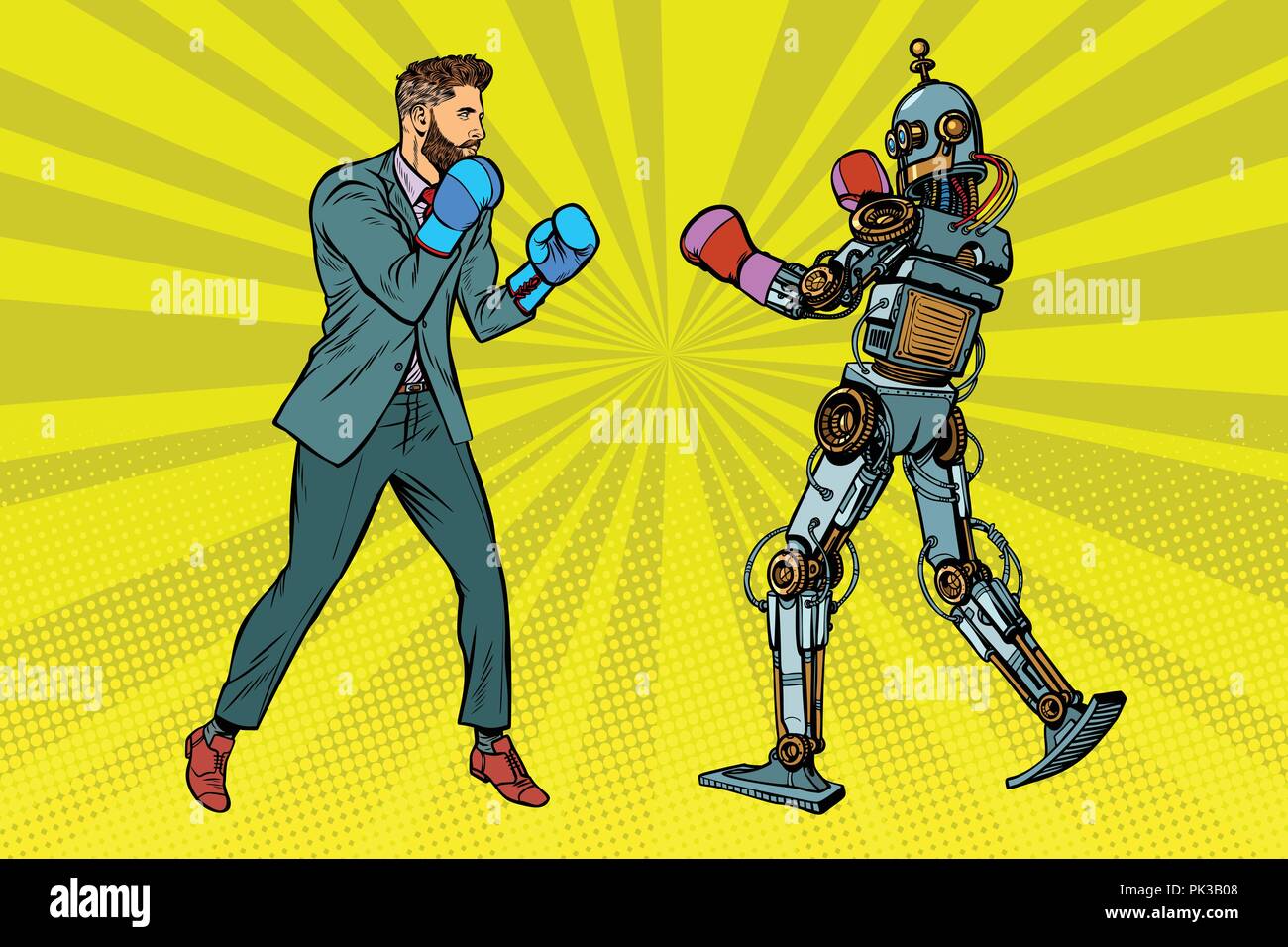 Robot artificial intelligence cyborg Stock Vector Images - Alamy