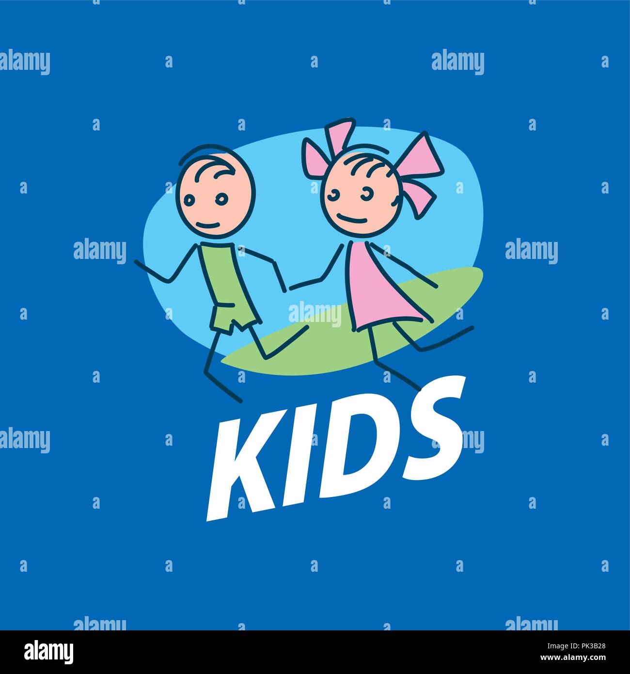 vector logo kids Stock Vector Image & Art - Alamy