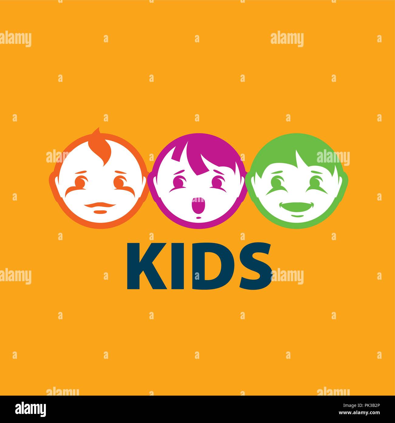 vector logo kids Stock Vector Image & Art - Alamy
