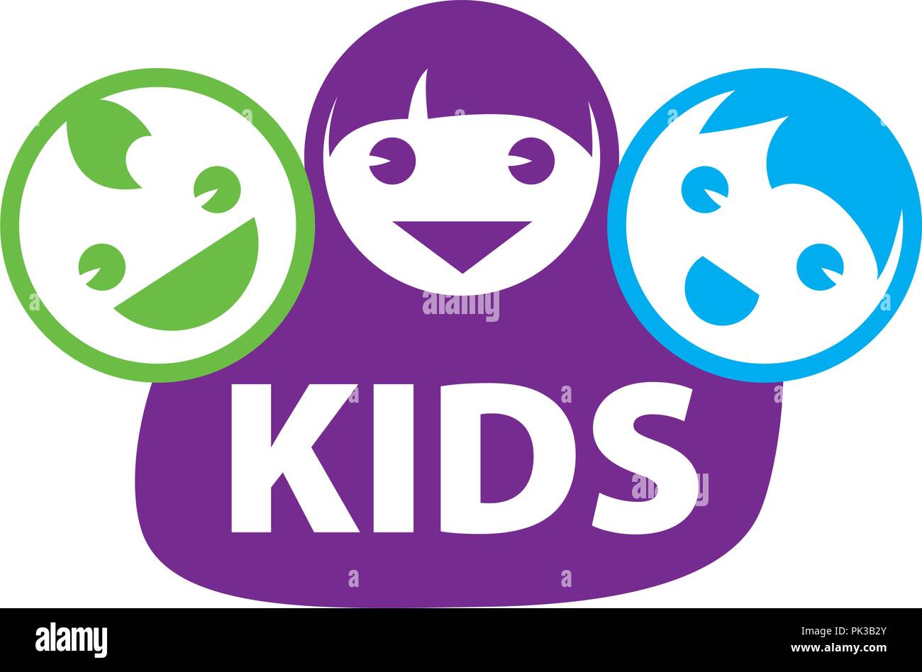 vector logo kids Stock Vector Image & Art - Alamy
