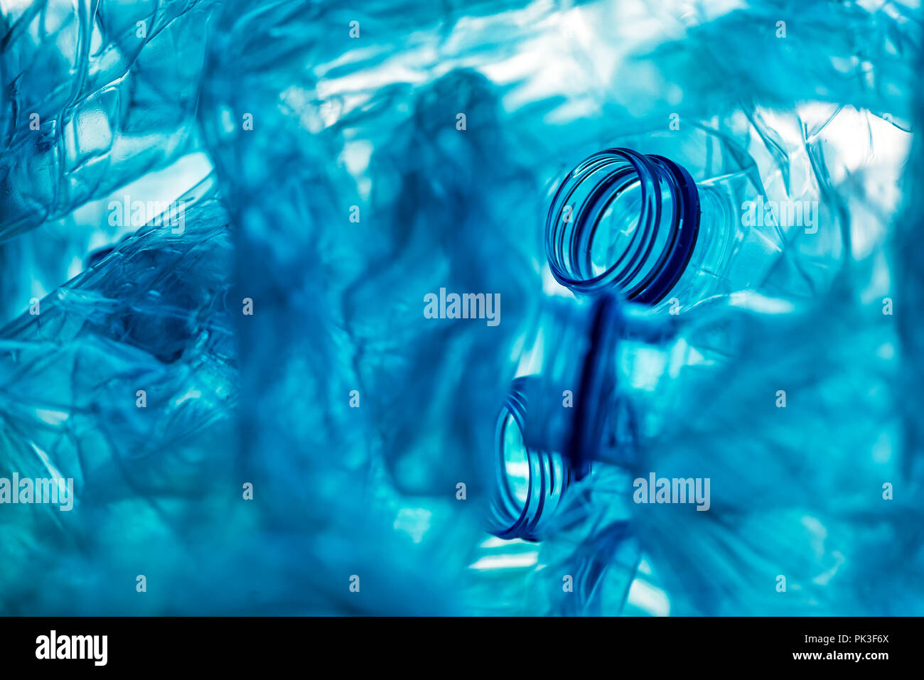 Crushed plastic bottles heap ready for recycling Stock Photo Alamy