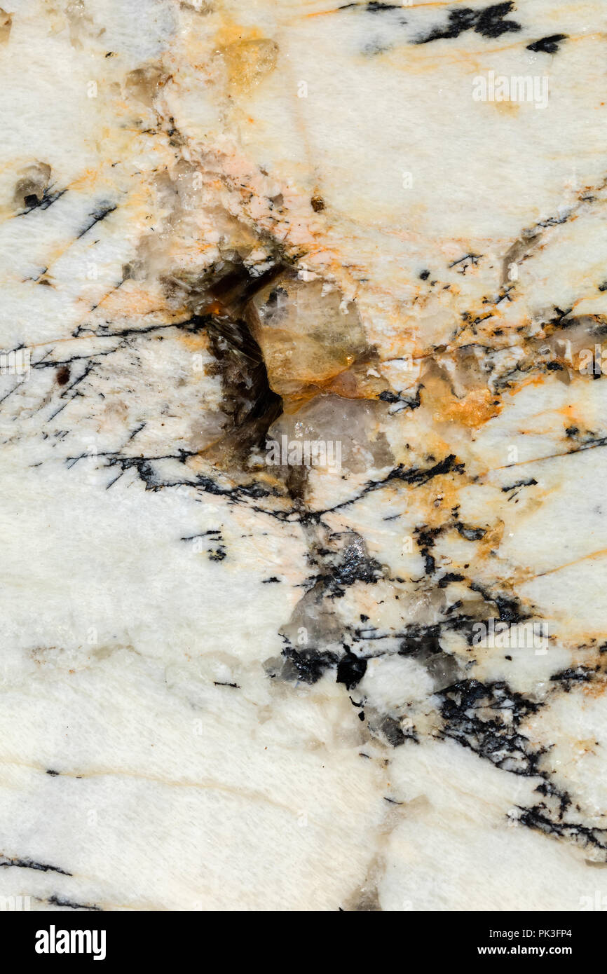 Orange marble texture background close up shot Stock Photo