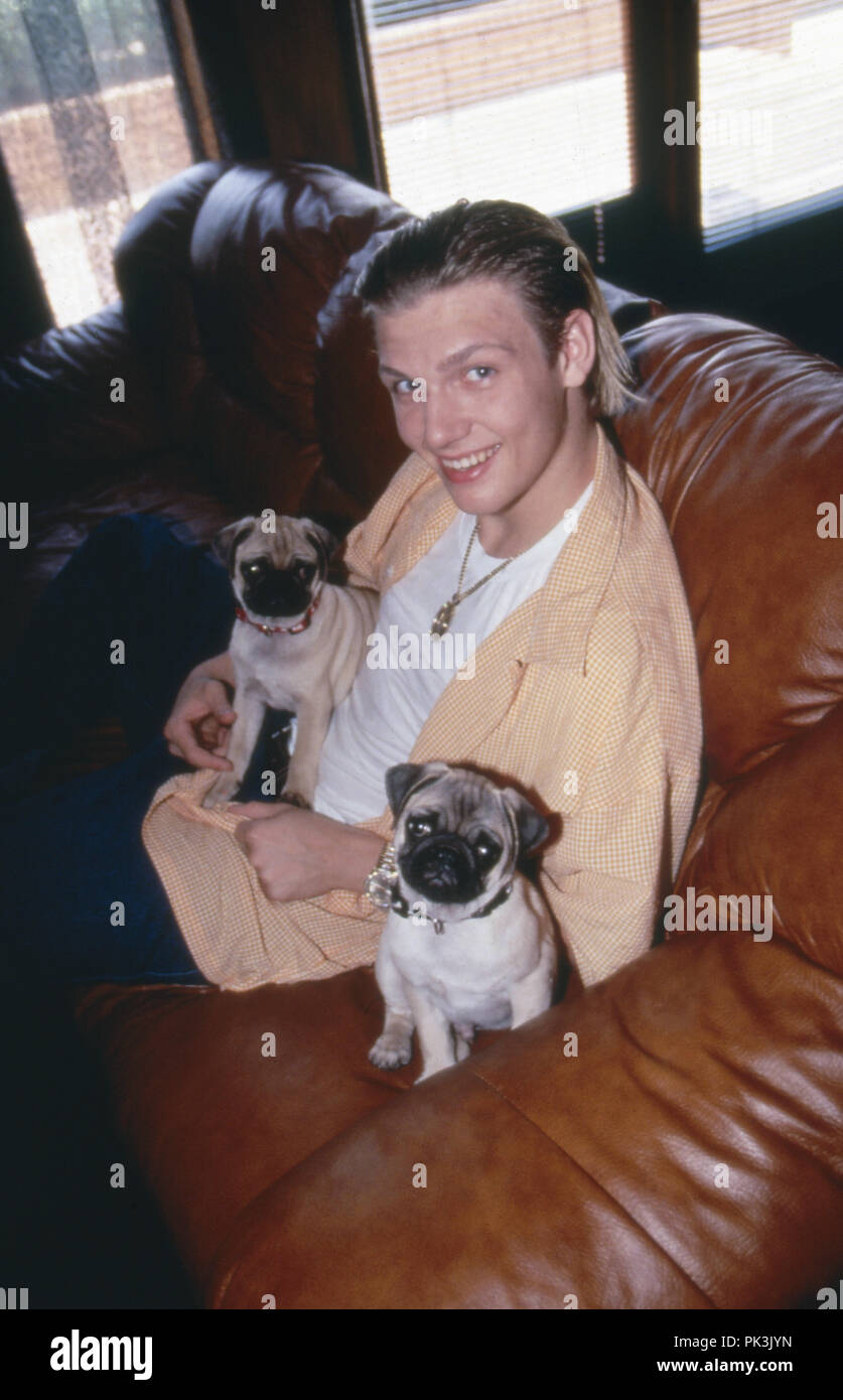 Nick Carter, amerikanischer Popsänger in Tampa, USA 1997. American pop