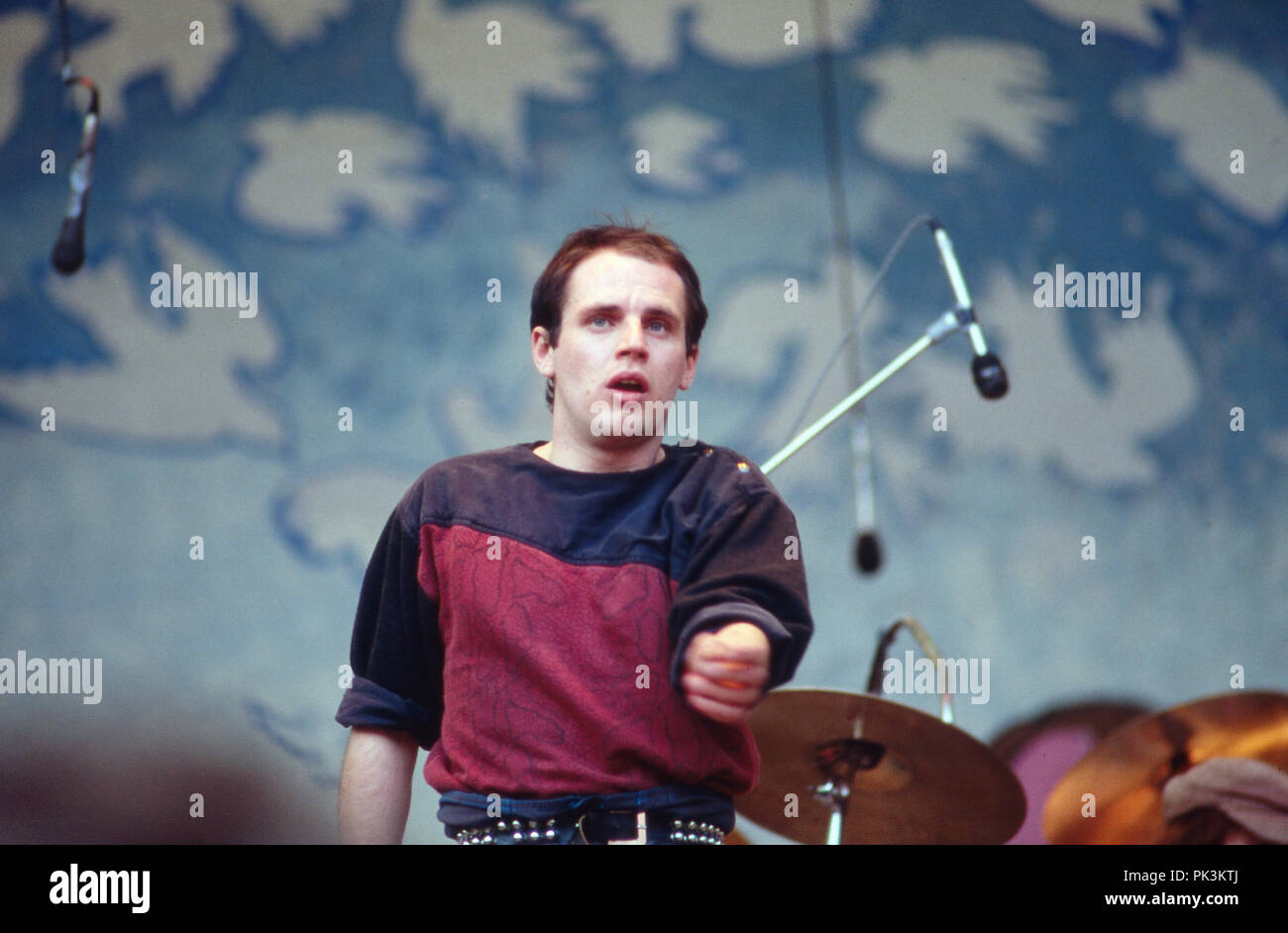 Showact beim Friedensfestival Berlin, Deutschland 1983. Artist