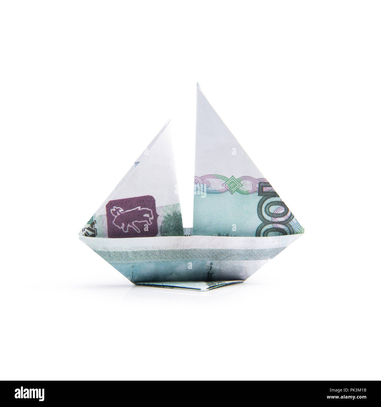 ship from banknotes Stock Photo - Alamy