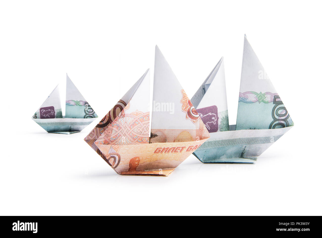 ship from banknotes Stock Photo - Alamy