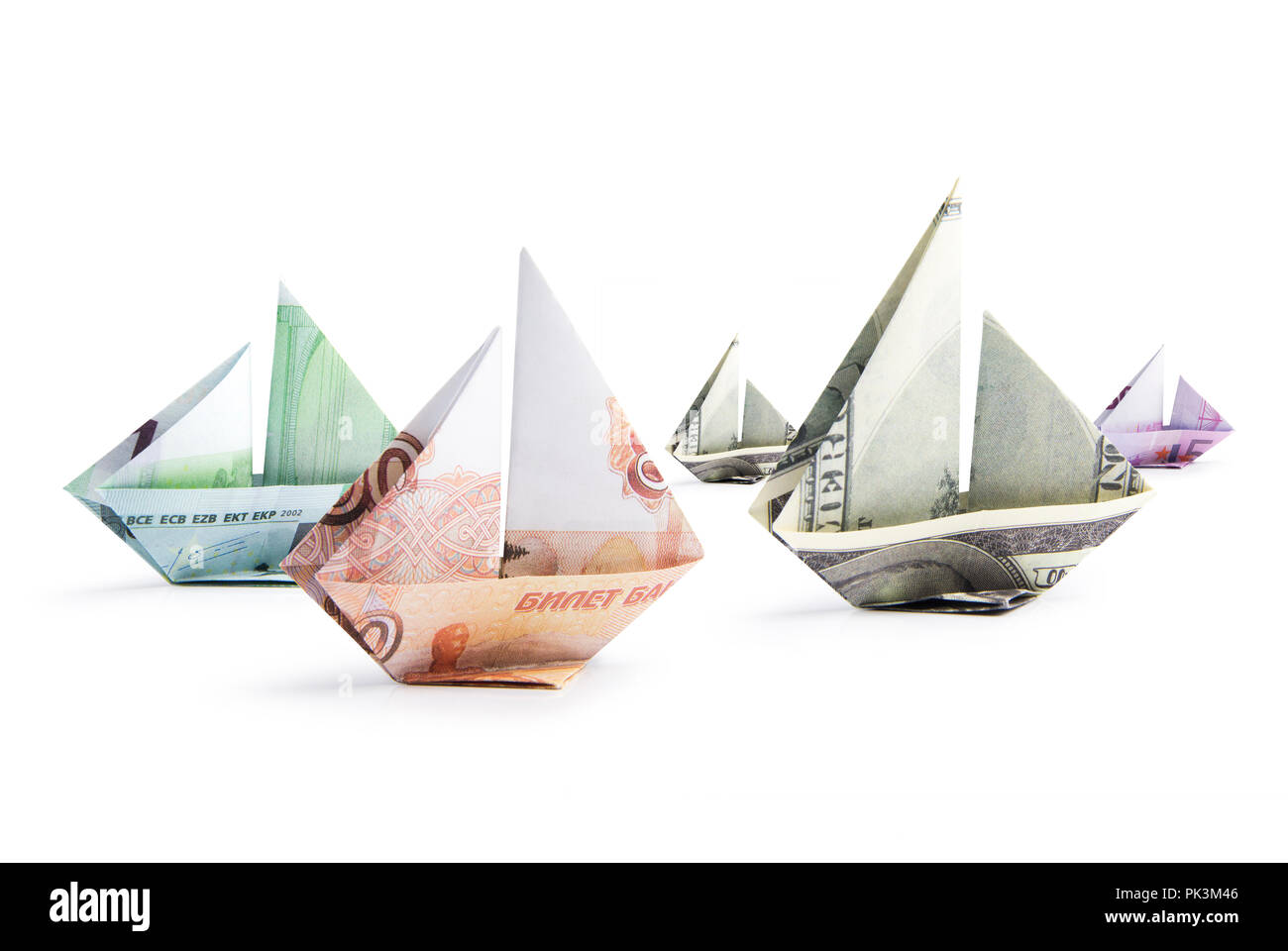 ship from banknotes Stock Photo - Alamy