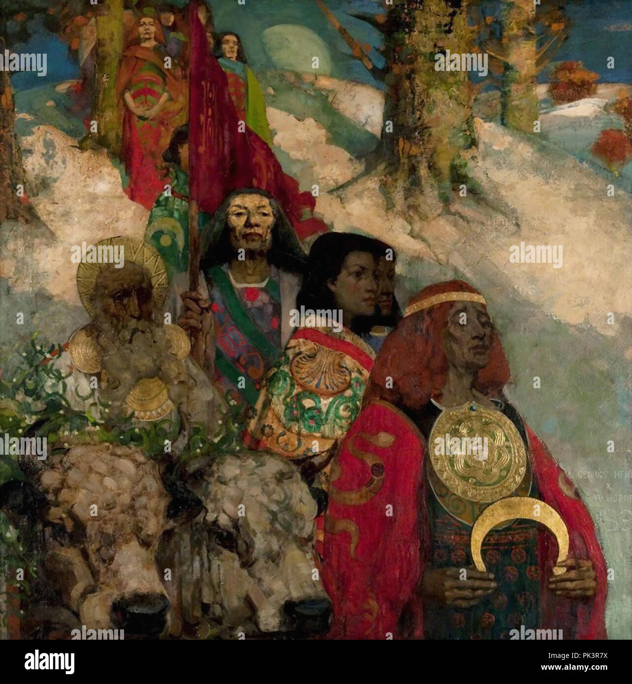 Henry George - Druids Bringing in the Mistletoe (Met Edward Atkinson ...
