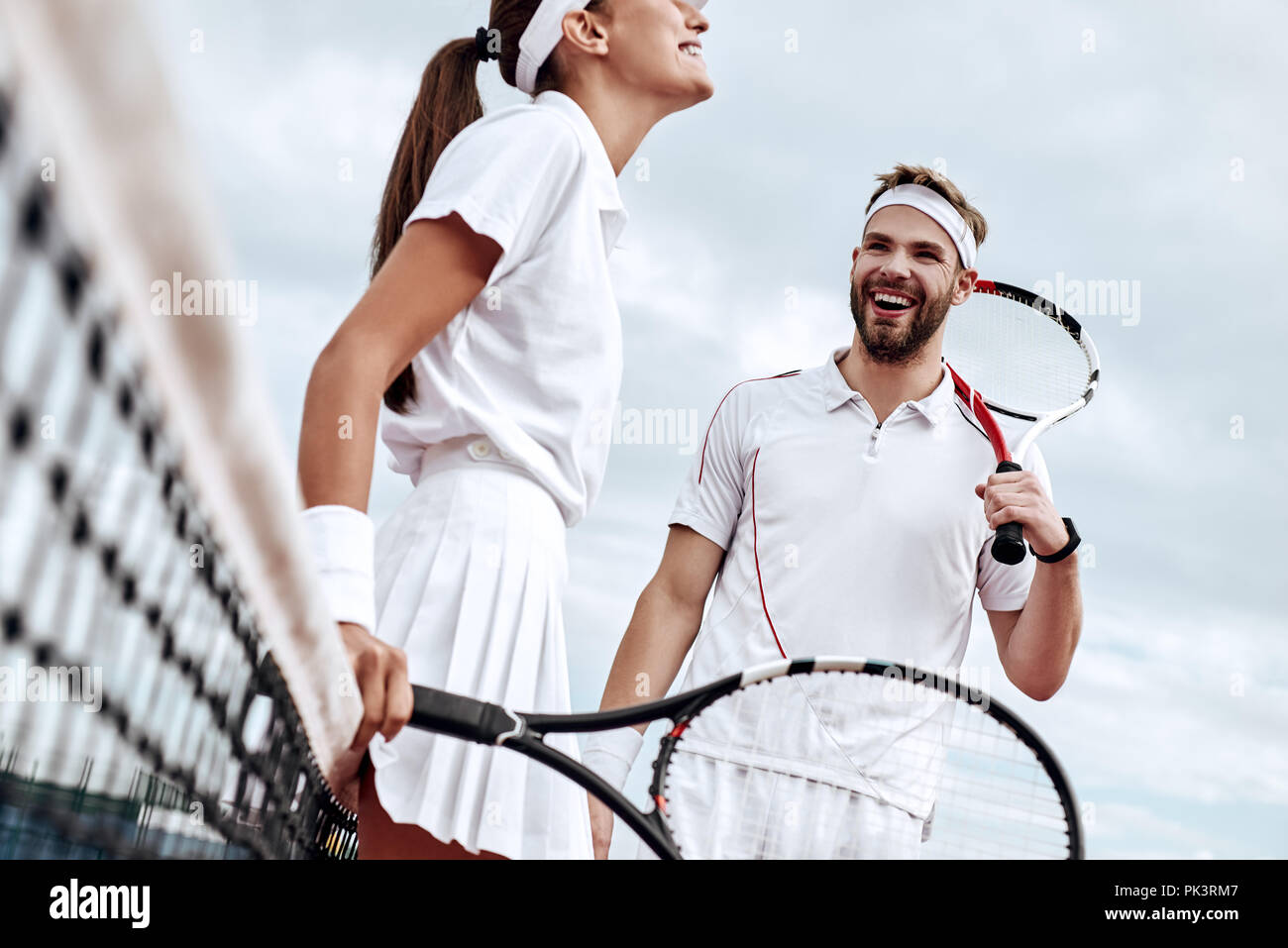 Beautiful sport woman tennis player with racket in sportswear costume.  10491146 Stock Photo at Vecteezy