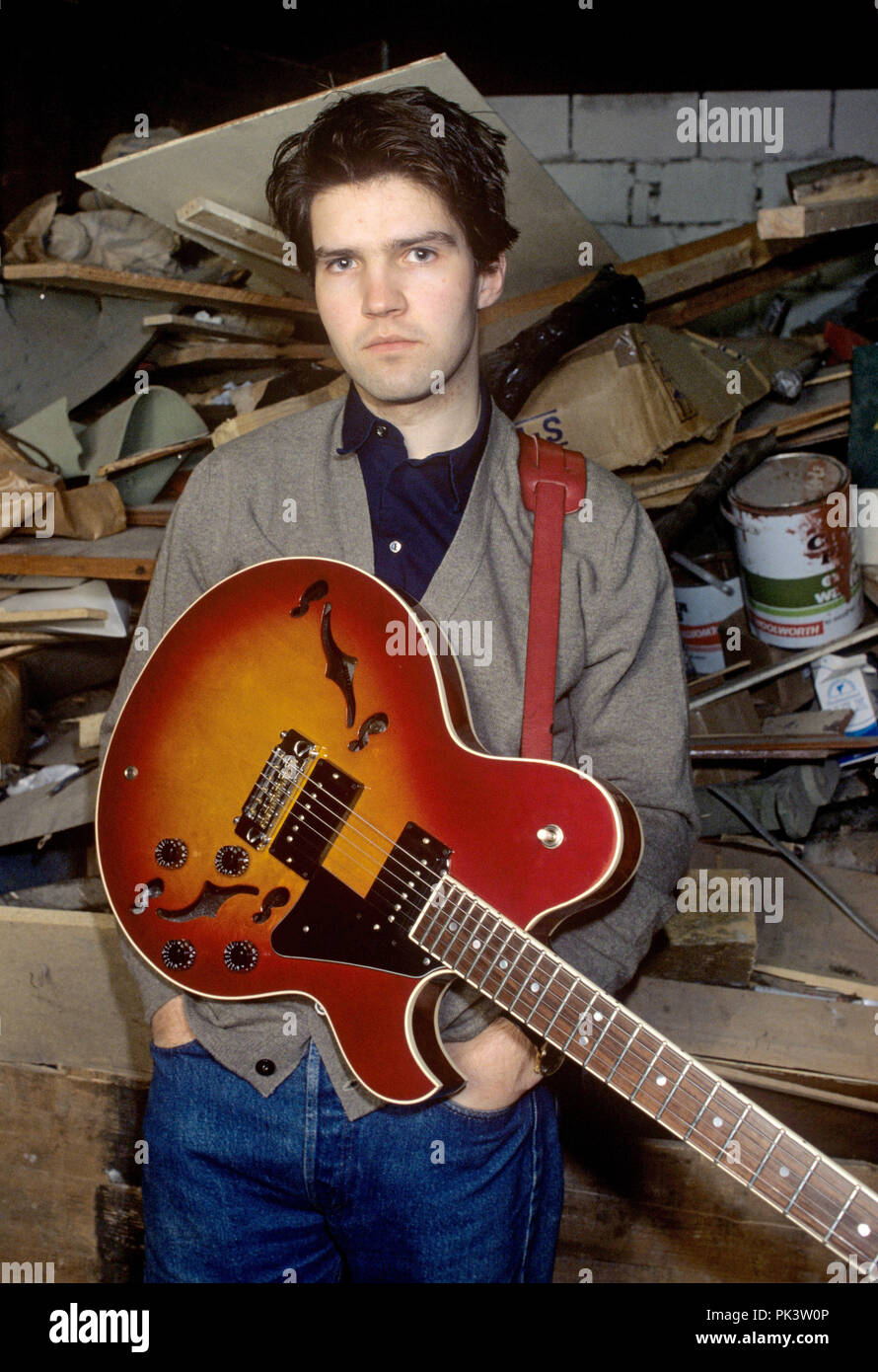 Lloyd Cole (Lloyd Cole and the Commotions) on 16.01.1985 in Glasgow. | usage worldwide Stock Photo