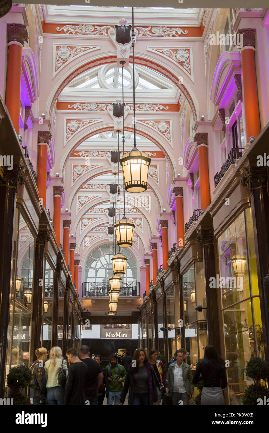 Royal Arcade; London; England; UK Stock Photo