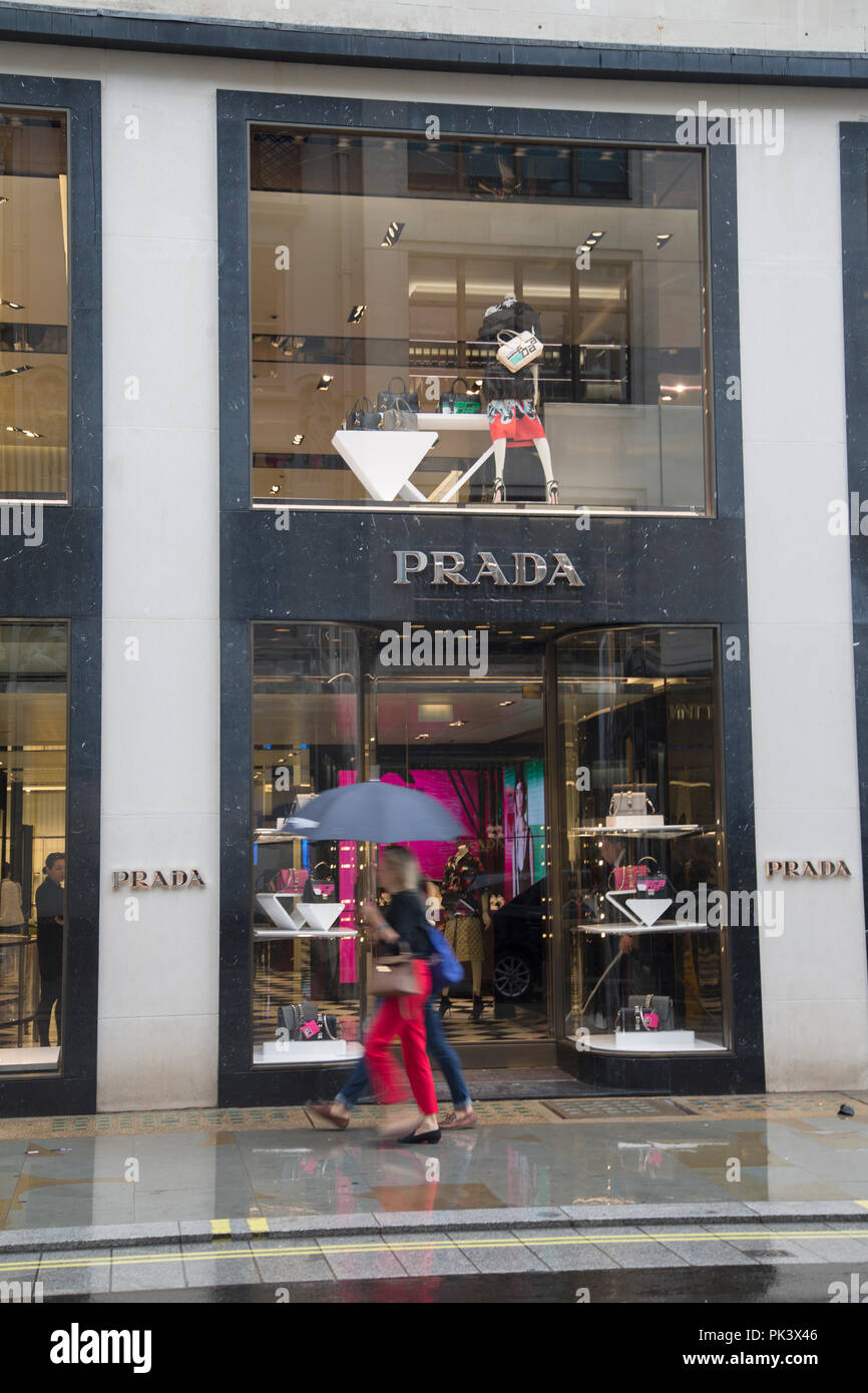 Prada Store; New Bond Street; London; England; UK Stock Photo - Alamy