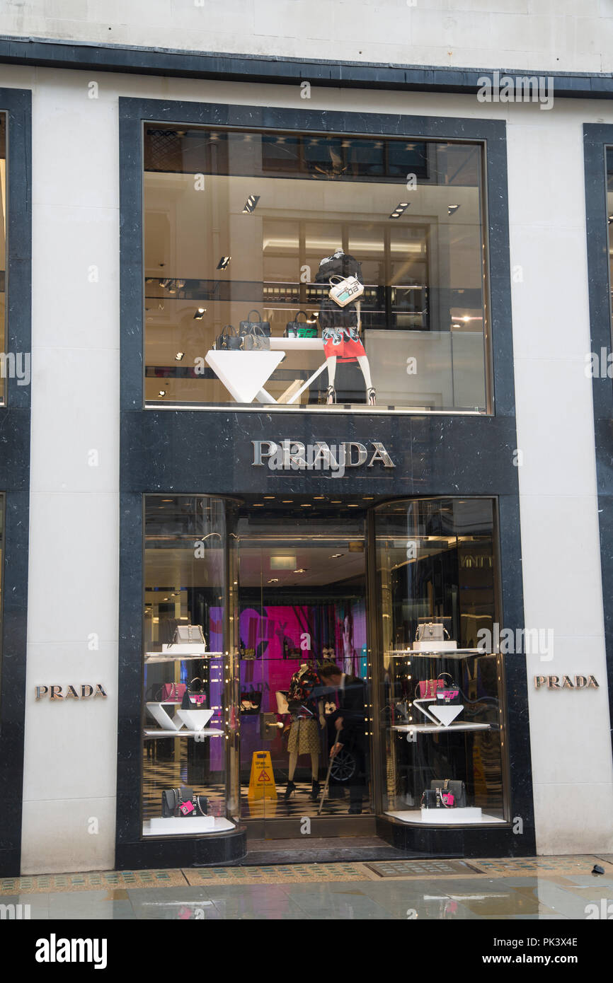 Prada Store; New Bond Street; London; England; UK Stock Photo - Alamy