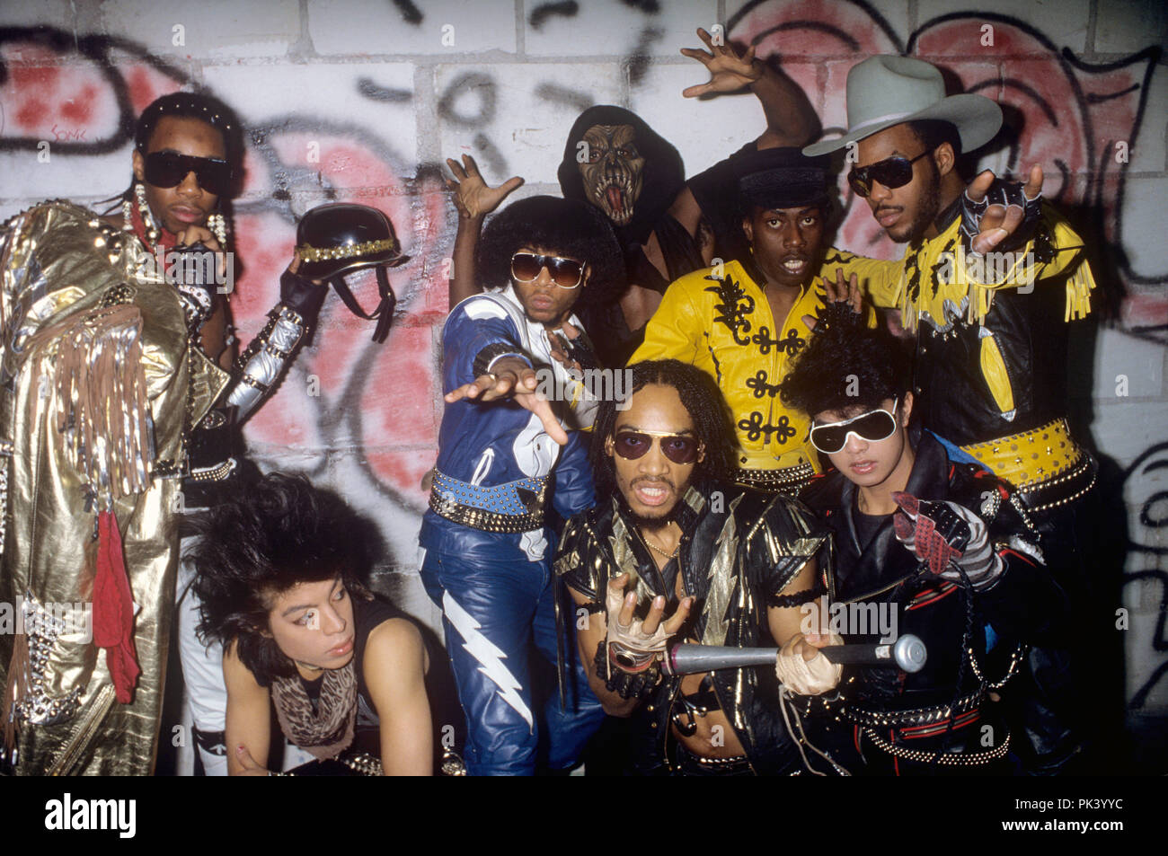 Grandmaster Flash & the Furious Five on 31.03.1984 in München / Munich.