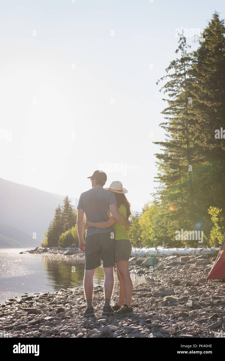 Riverside hiking adventure hi-res stock photography and images - Alamy