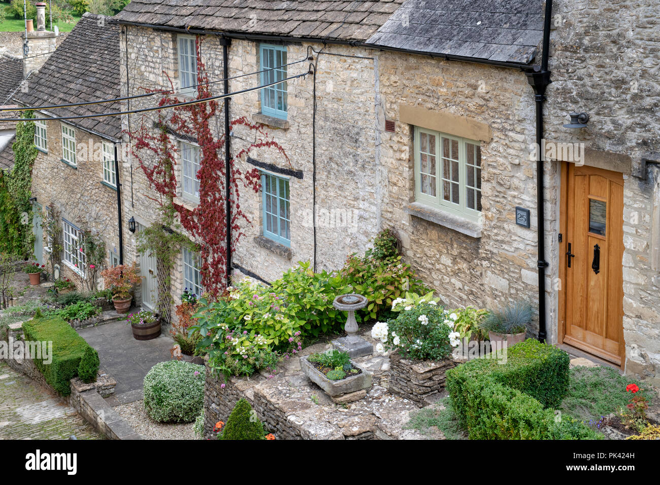 The Chipping steps, Tetbury, Cotswolds, Gloucestershire, England Stock