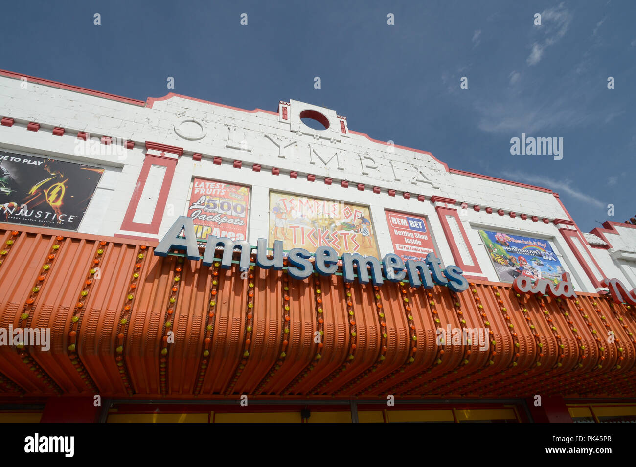 Amusements arcades Southend 0n Sea Sea front under threat if government scraps 1 and 2p coins Stock Photo