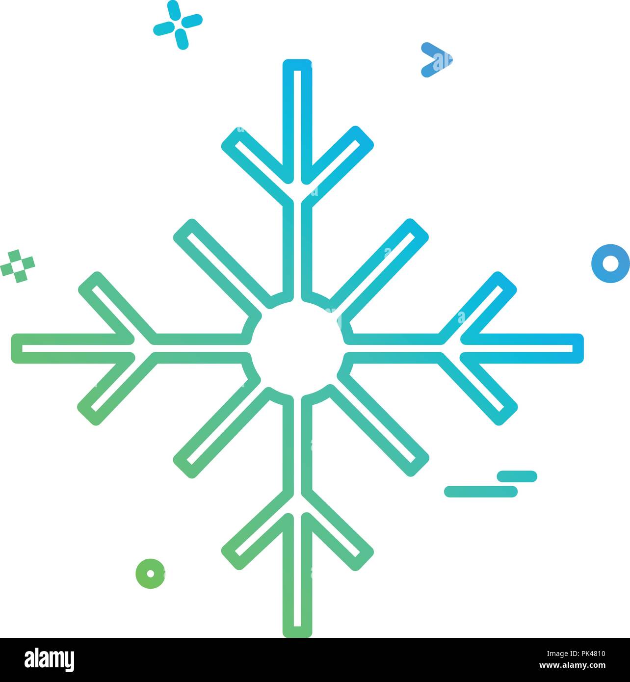 Snow flakes icon design vector Stock Vector Image & Art - Alamy