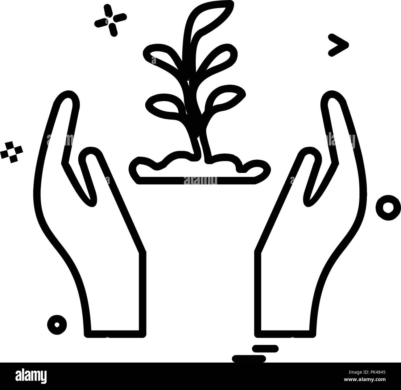 Safe hands icon design vector Stock Vector Image & Art Alamy