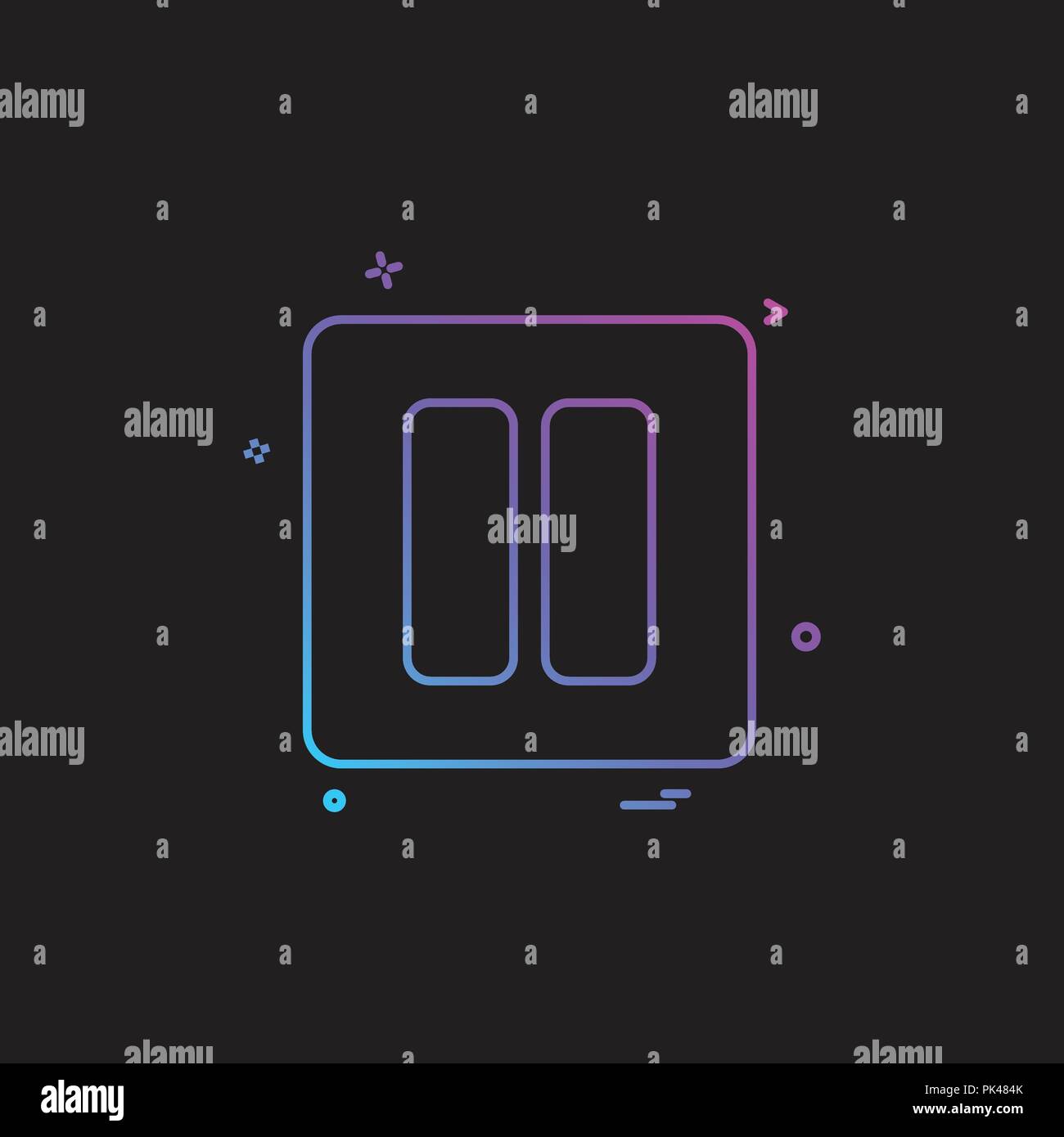 pause media player icon vector design Stock Vector Image & Art - Alamy