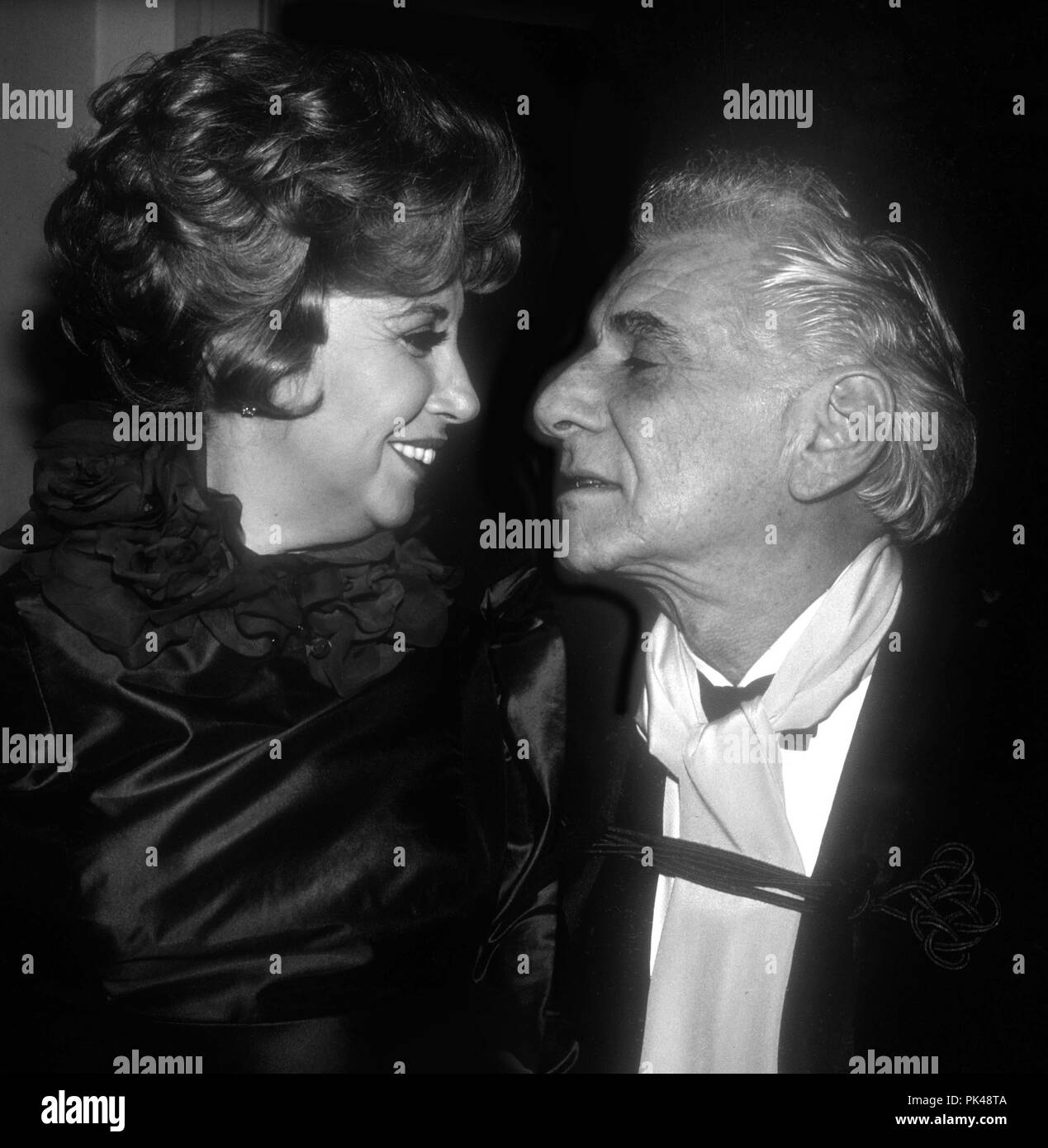 Beverly Sills Leonard Bernstein 1982  Photo By Adam Scull/PHOTOlink /MediaPunch Stock Photo