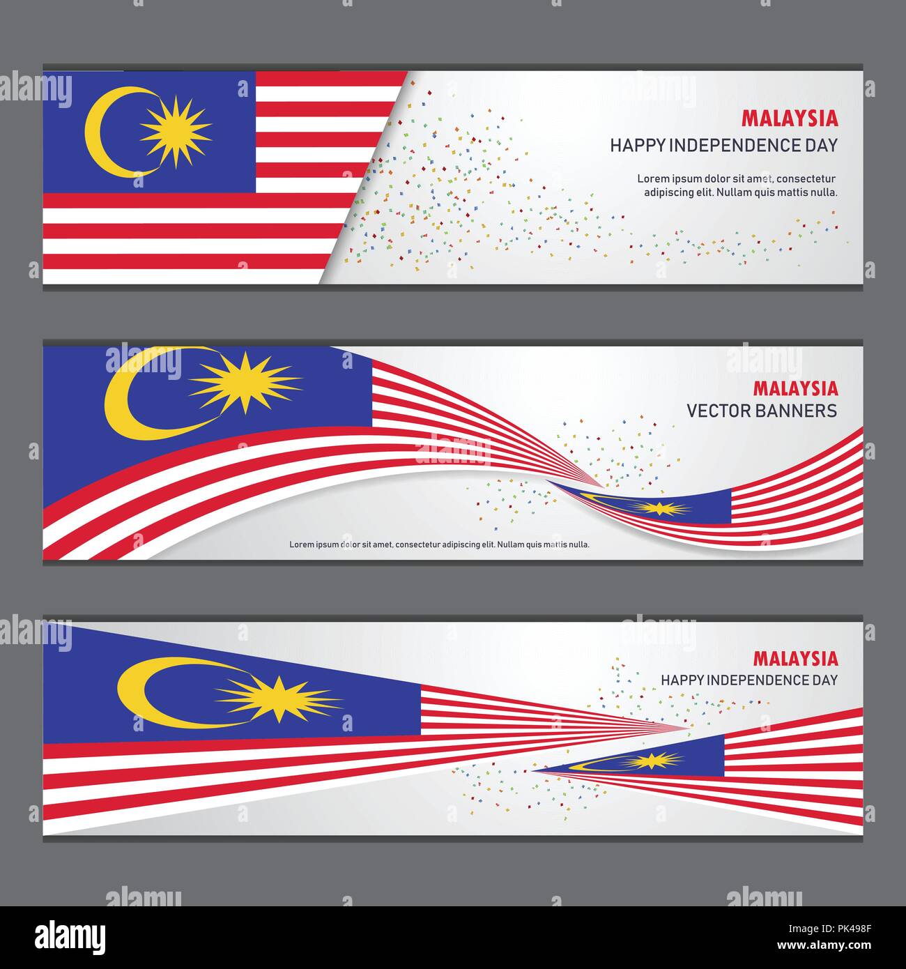 Malaysia Independence Day Abstract Background Design Banner And