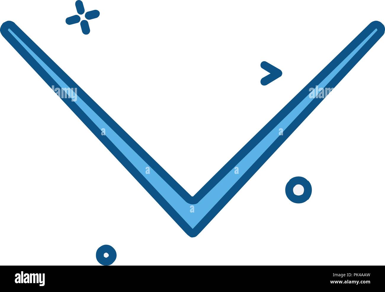 Down arrow icon design vector Stock Vector Image & Art - Alamy