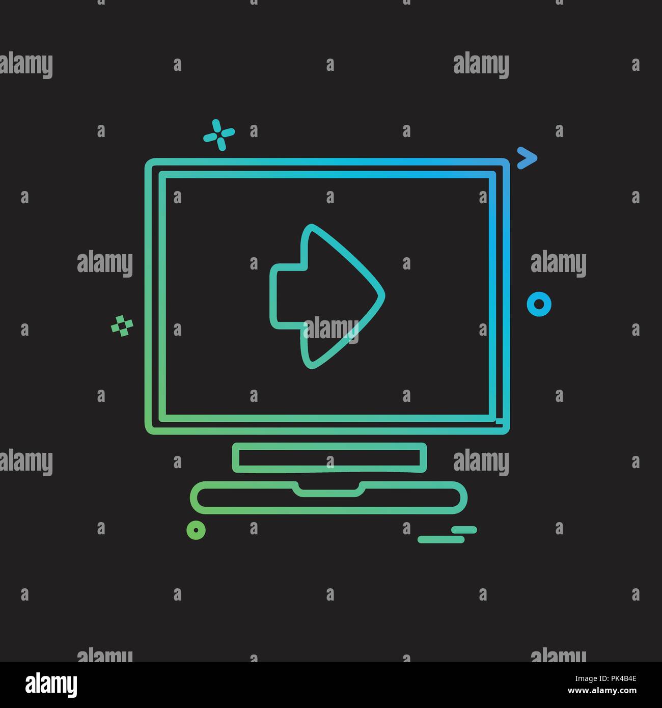 Computer icon design vector Stock Vector Image & Art - Alamy